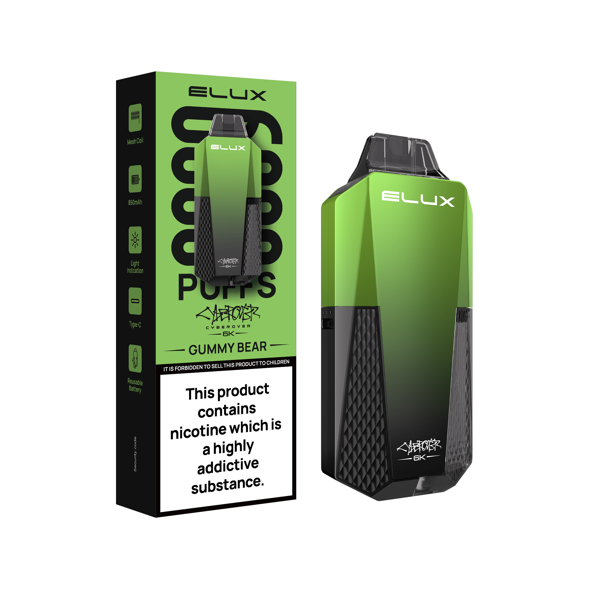 elux cyberover 6k refill Elux Legend - Berry Lemonade - 5.99 