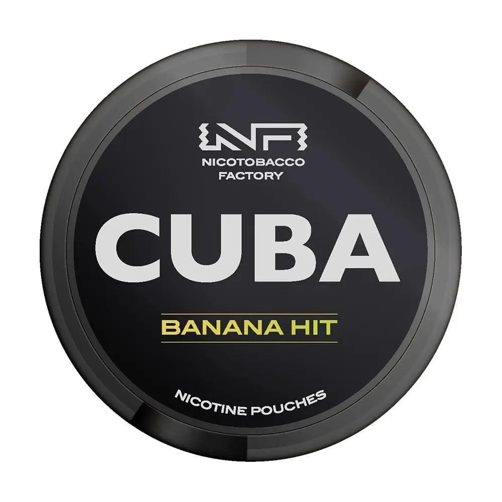 Banana Hit Nicotine Pouches 43mg by Cuba Black | Pack of 25 - Vape Unit