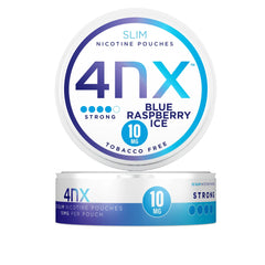 Blue Raspberry Ice Extra Strong Nicotine Pouches by 4NX 10mg - Vape Unit