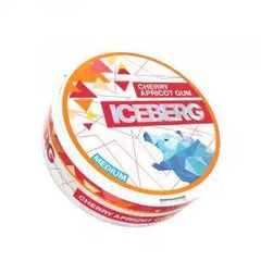 Cherry Apricot Gum Nicotine Pouches Light by Ice Berg 20mg/g - Vape Unit