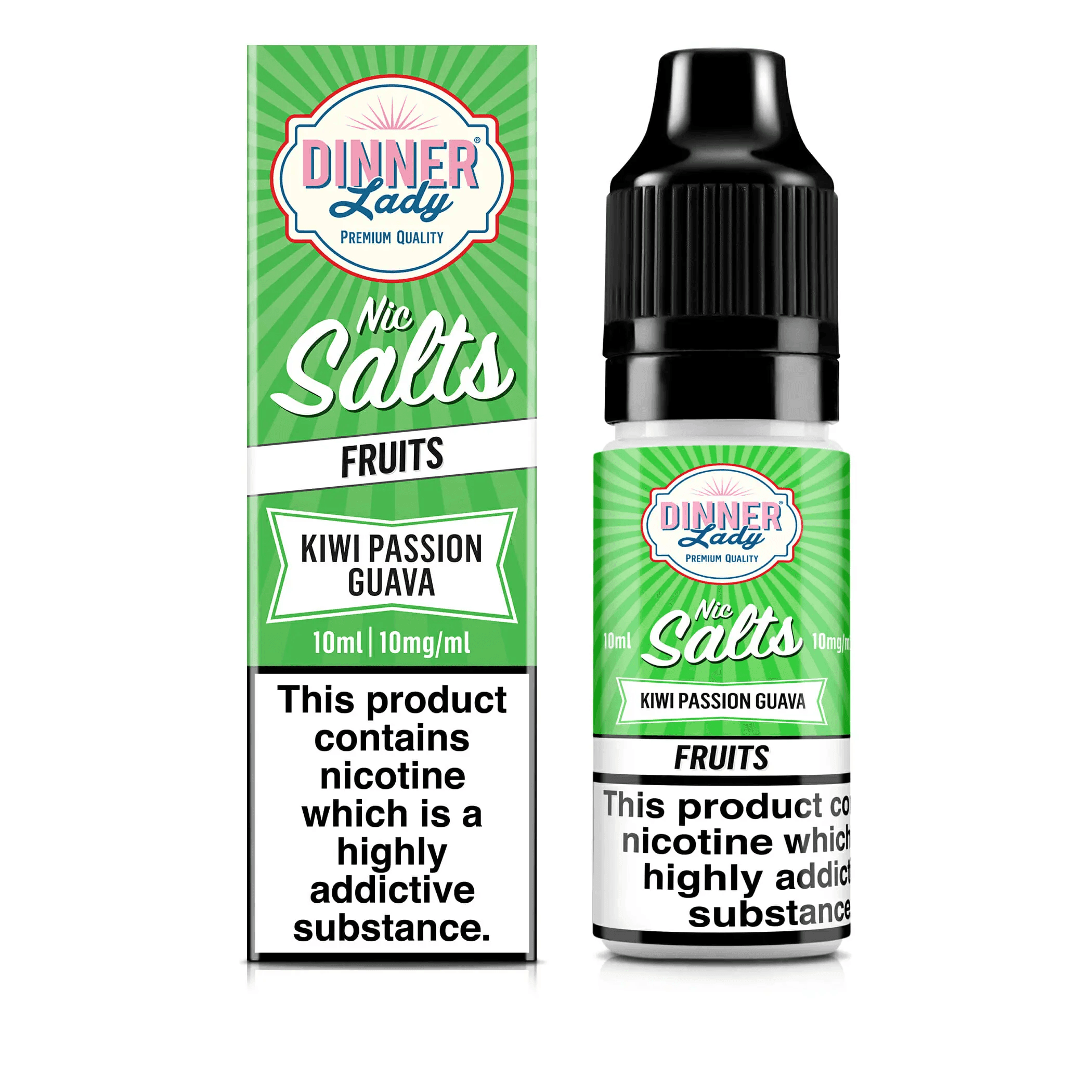 DINNER LADY NIC SALT - KIWI PASSION GUAVA 10ML - Vape Unit