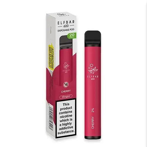 ELF BAR 600 CHERRY 10/20MG - Vape Unit