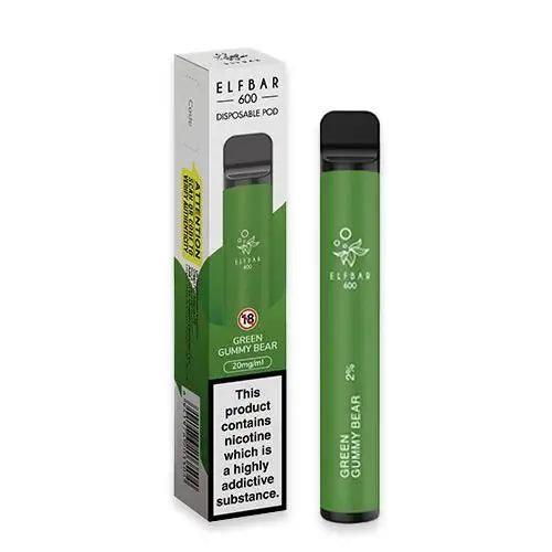 ELF BAR 600 GREEN GUMMY BEAR 20MG - Vape Unit