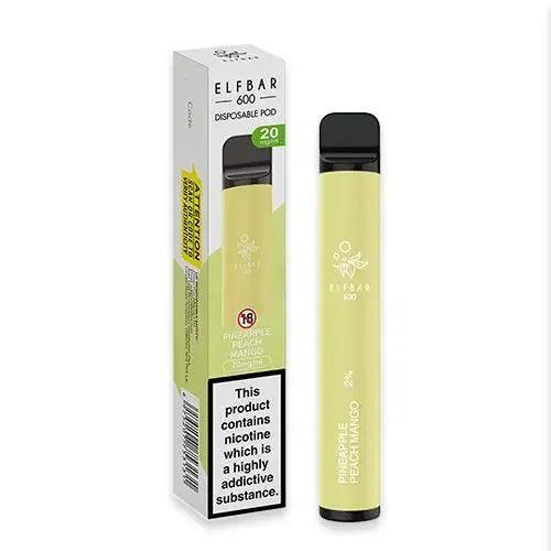 ELF BAR 600 PINEAPPLE PEACH MANGO 20MG - Vape Unit