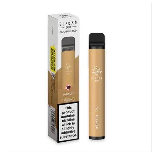 ELF BAR 600 TOBACCO 20MG - Vape Unit