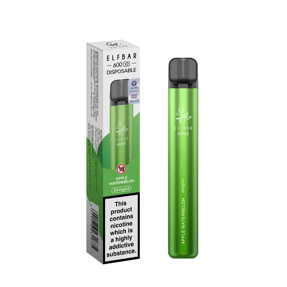 ELF BAR 600V2 APPLE WATERMELON - 20MG - Vape Unit