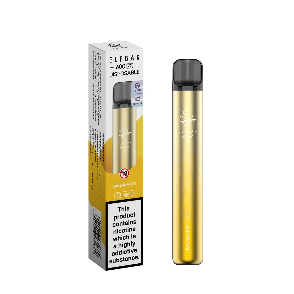 ELF BAR 600V2 BANANA ICE - 20MG - Vape Unit