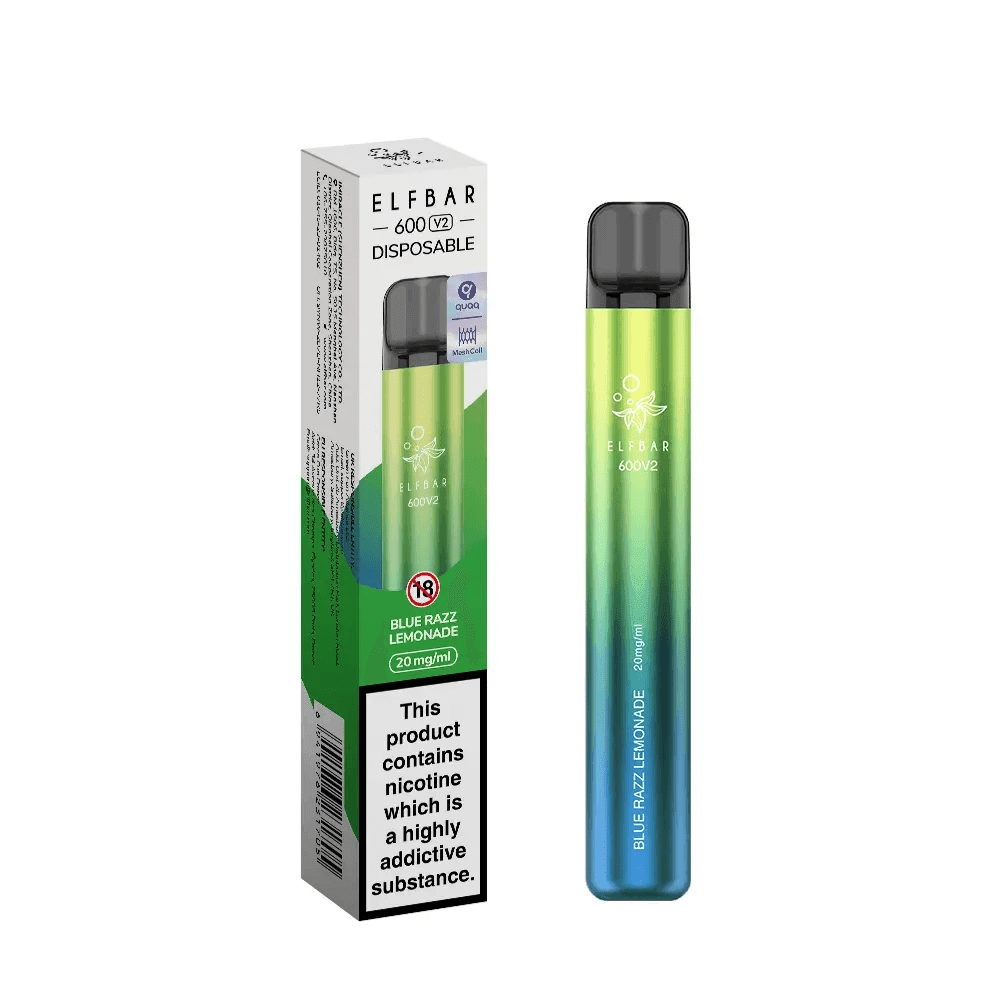 ELF BAR 600V2 BLUE RAZZ LEMONADE - 20MG - Vape Unit