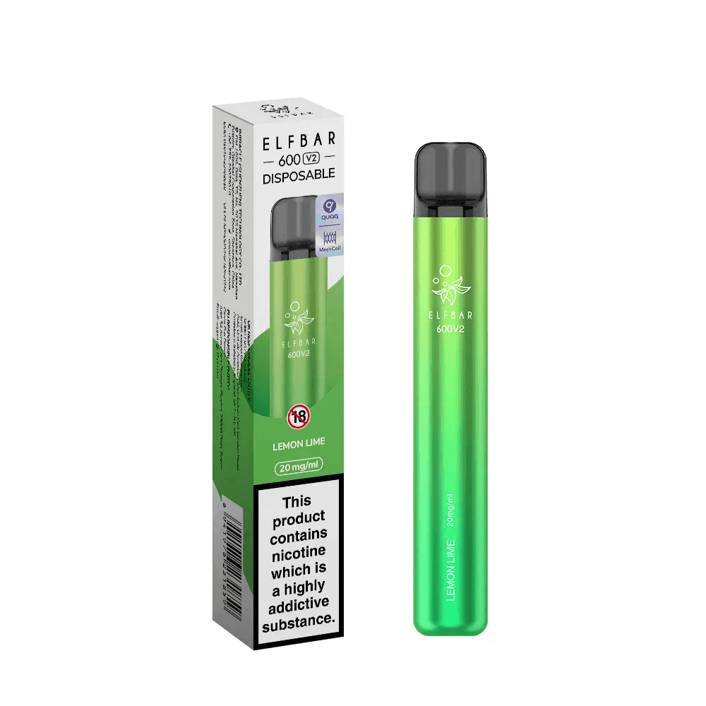 ELF BAR 600V2 LEMON LIME - 20MG - Vape Unit