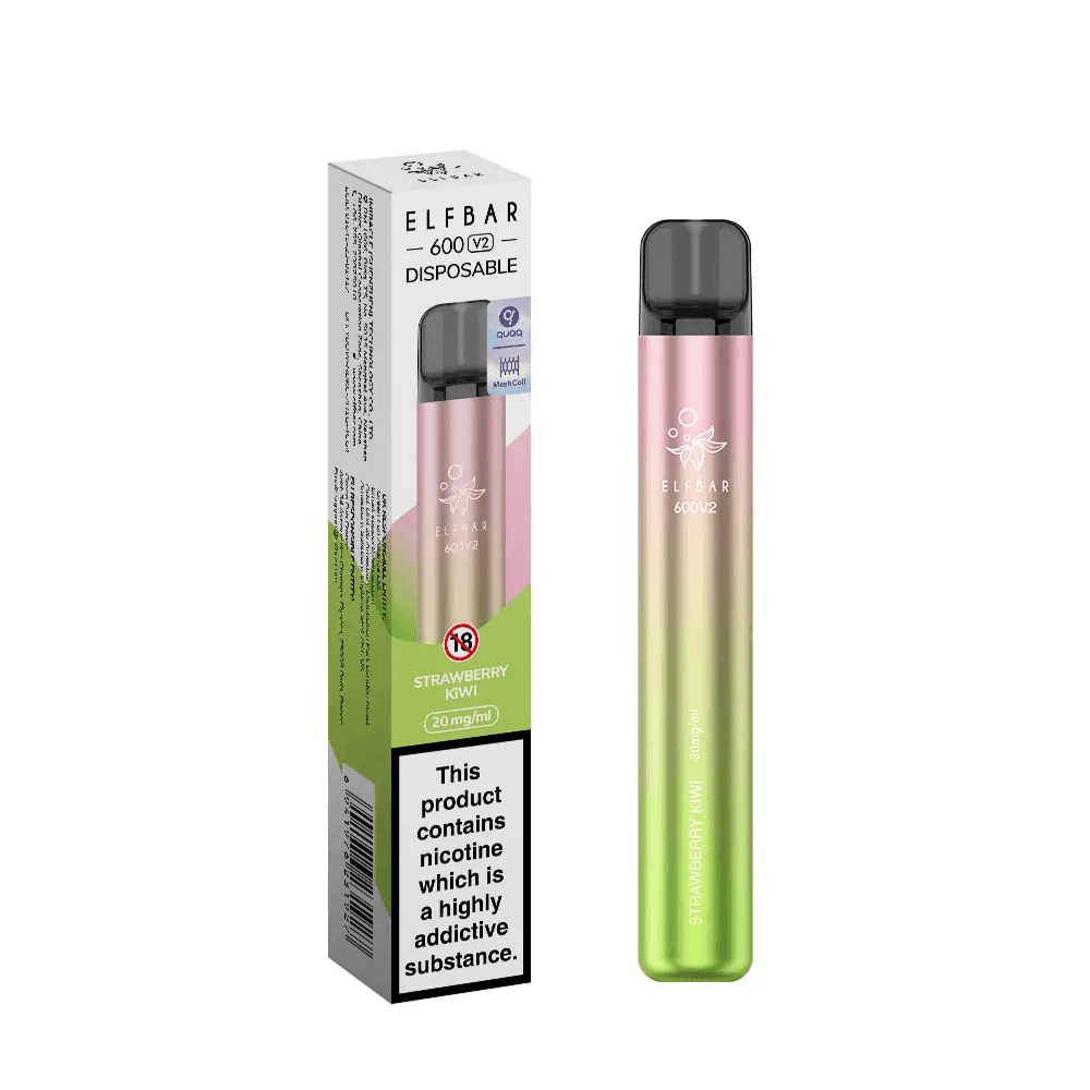 ELF BAR 600V2 STRAWBERRY KIWI - 20MG - Vape Unit