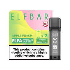 ELF BAR ELFA PRE-FILLED PODS (PACK OF 2) - Apple Peach - Vape Unit