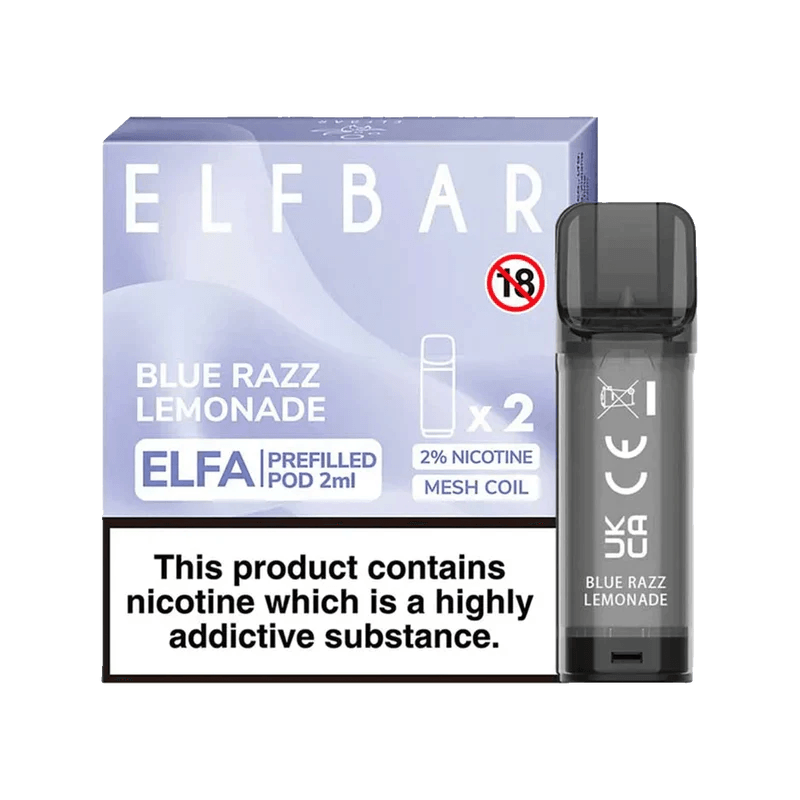 ELF BAR ELFA PRE-FILLED PODS (PACK OF 2) - Blue Razz Lemonade - Vape Unit