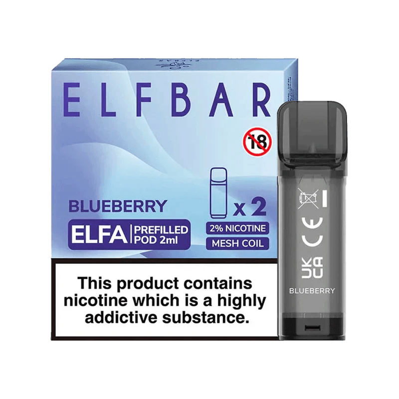 ELF BAR ELFA PRE-FILLED PODS (PACK OF 2) - Blueberry - Vape Unit