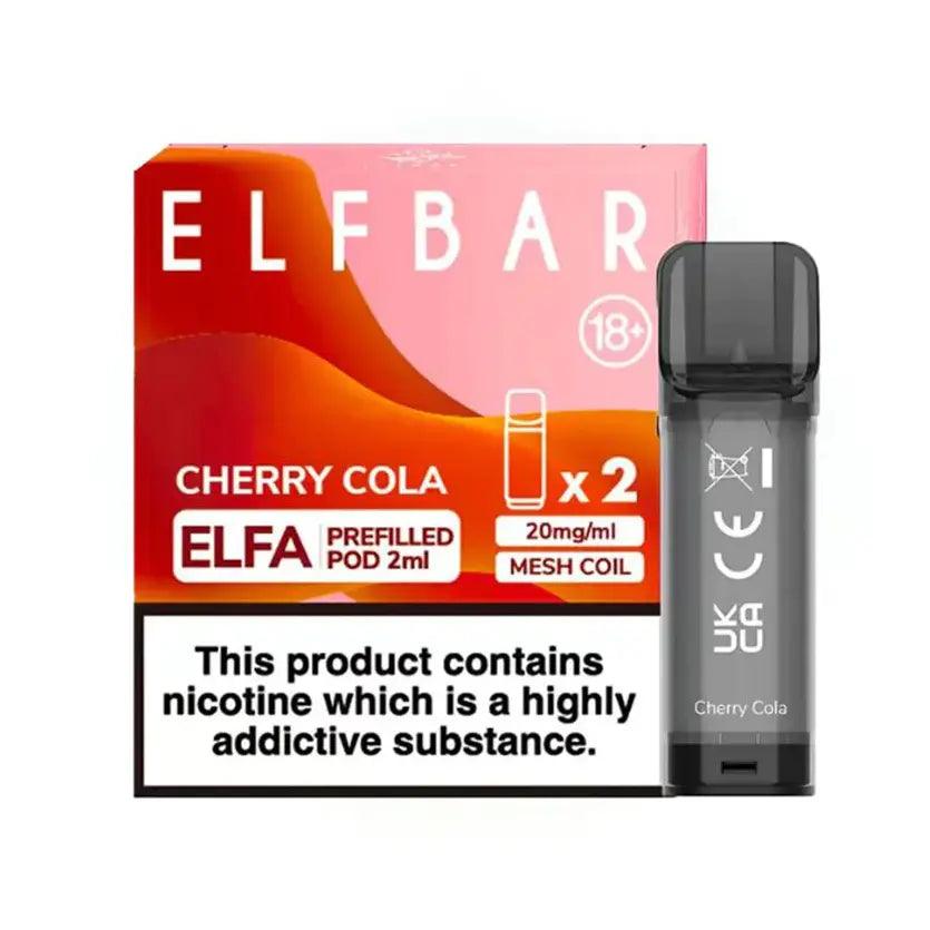 ELF BAR ELFA PRE-FILLED PODS (PACK OF 2) - Cherry Cola - Vape Unit