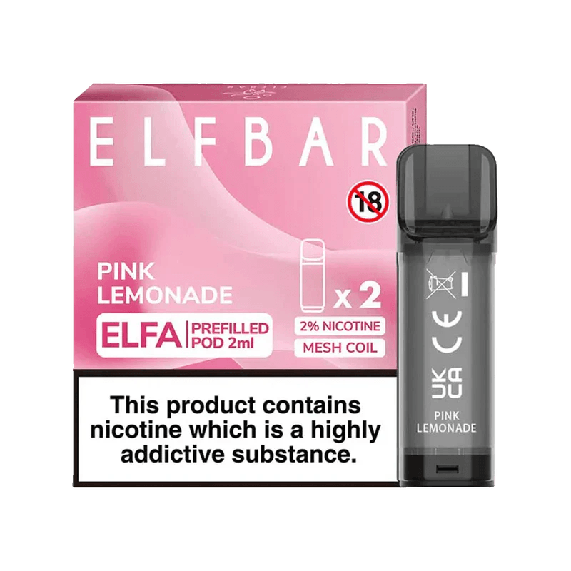 ELF BAR ELFA PRE-FILLED PODS (PACK OF 2) - Pink Lemonade - Vape Unit