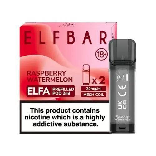 ELF BAR ELFA PRE-FILLED PODS (PACK OF 2) - Raspberry Watermelon - Vape Unit