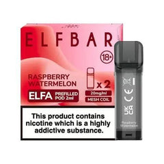 ELF BAR ELFA PRE-FILLED PODS (PACK OF 2) - Raspberry Watermelon - Vape Unit