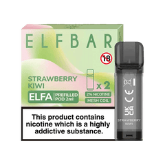 ELF BAR ELFA PRE-FILLED PODS (PACK OF 2) - Strawberry Kiwi - Vape Unit