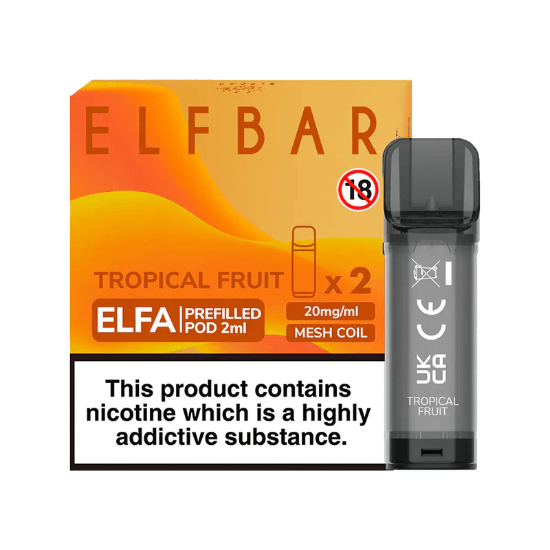 ELF BAR ELFA PRE-FILLED PODS (PACK OF 2) - Tropical Fruit - Vape Unit