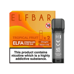 ELF BAR ELFA PRE-FILLED PODS (PACK OF 2) - Tropical Fruit - Vape Unit