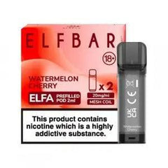 ELF BAR ELFA PRE-FILLED PODS (PACK OF 2) - Watermelon Cherry - Vape Unit