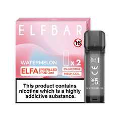 ELF BAR ELFA PRE-FILLED PODS (PACK OF 2) - Watermelon Disposable Vapes - Vape Unit