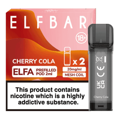 Elfbar Elfa Pre-Filled Pod Cherry Cola - Vape Unit