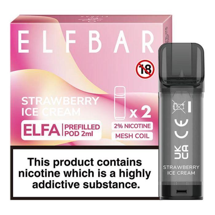 Elfbar Elfa Pre-Filled Pod Strawberry Ice Cream - Vape Unit