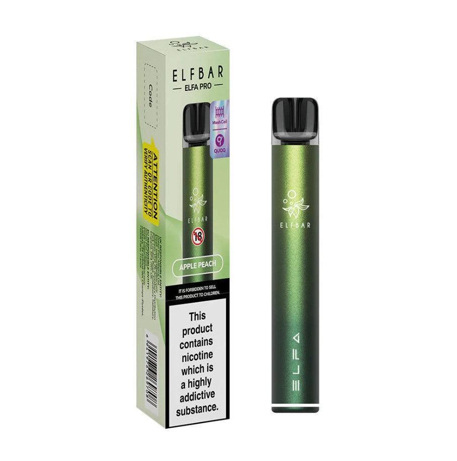 Elfbar Elfa Pro Aurora Green - Apple Peach - Vape Unit