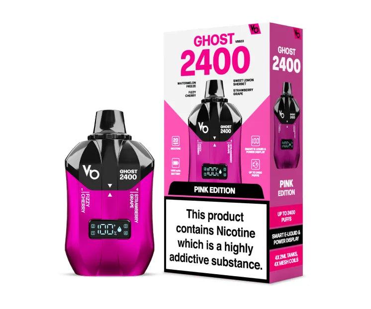 Ghost 2400 4-in-1 Pink Edition - Vape Unit