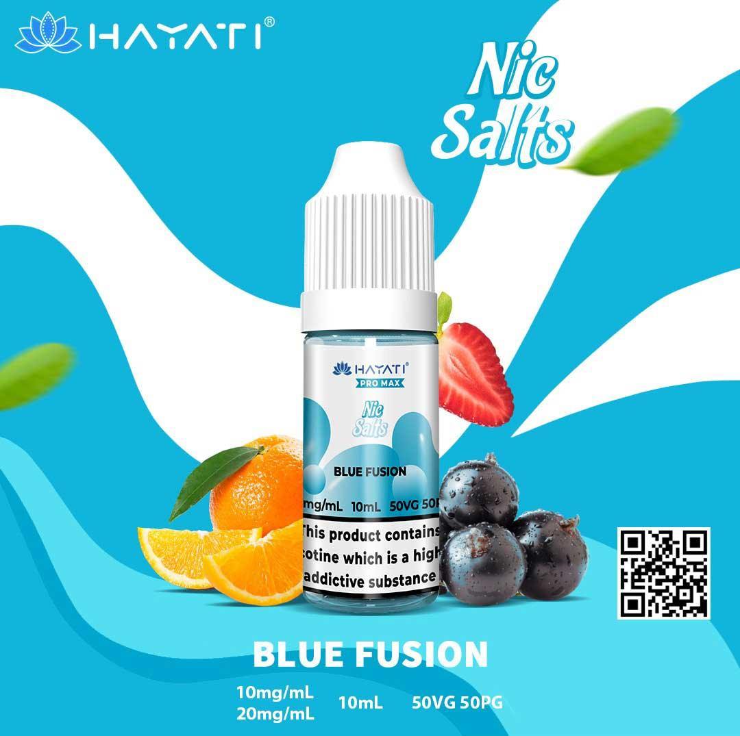 HAYATI Crystal Pro Max Nic Salts - BLUE FUSION - 10ml - Vape Unit