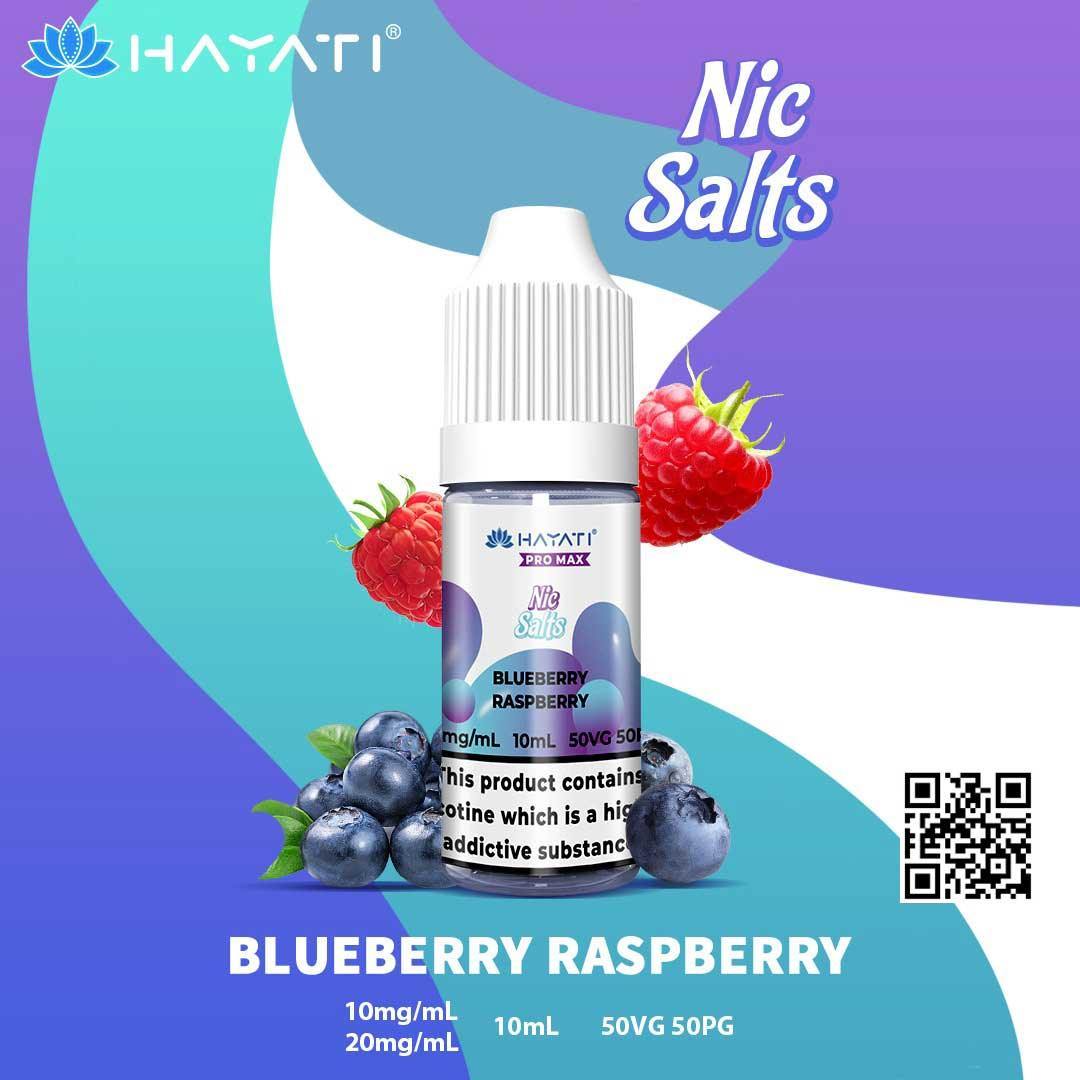 HAYATI Crystal Pro Max Nic Salts - BLUEBERRY RASPBERRY - 10ml - Vape Unit