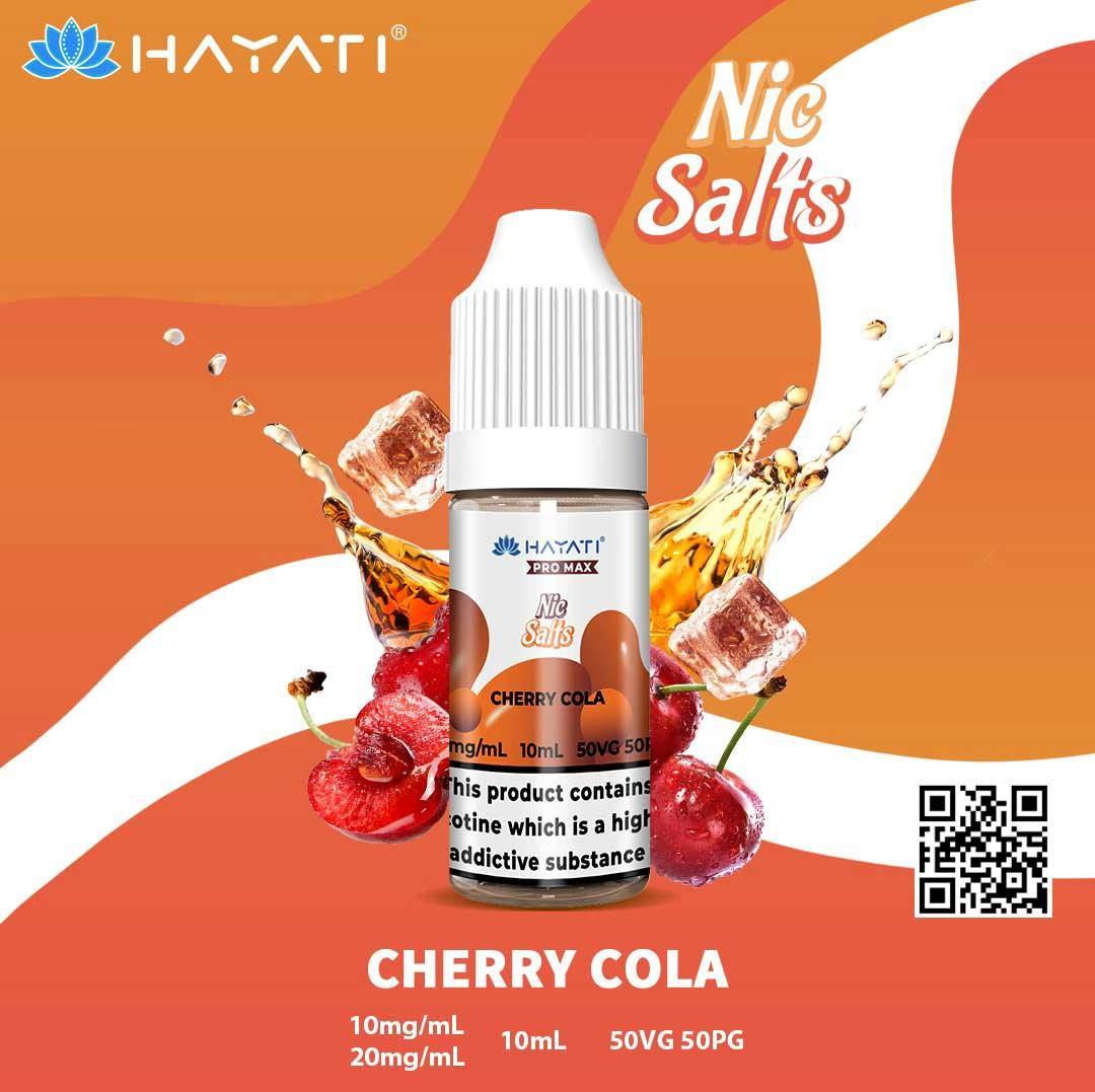 HAYATI Crystal Pro Max Nic Salts - CHERRY COLA - 10ml - Vape Unit