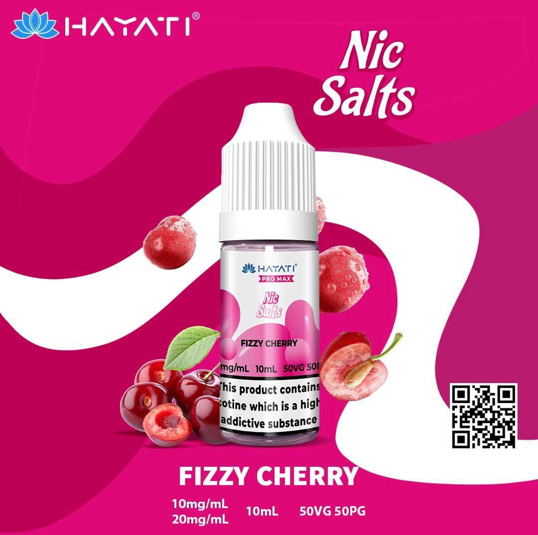 HAYATI Crystal Pro Max Nic Salts - FIZZY CHERRY - 10ml - Vape Unit