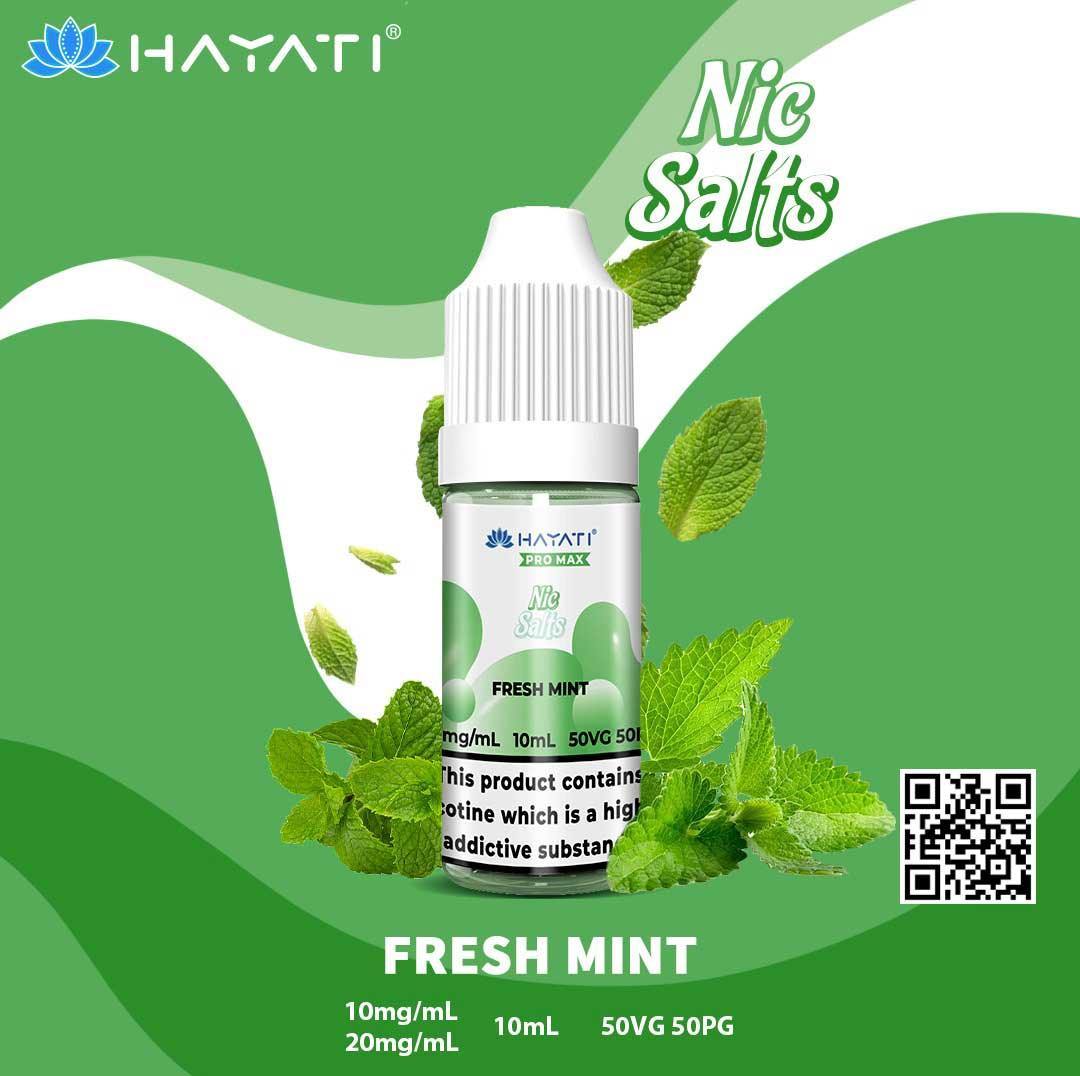 HAYATI Crystal Pro Max Nic Salts - FRESH MINT - 10ml - Vape Unit