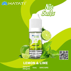 HAYATI Crystal Pro Max Nic Salts - LEMON & LIME - 10ml - Vape Unit