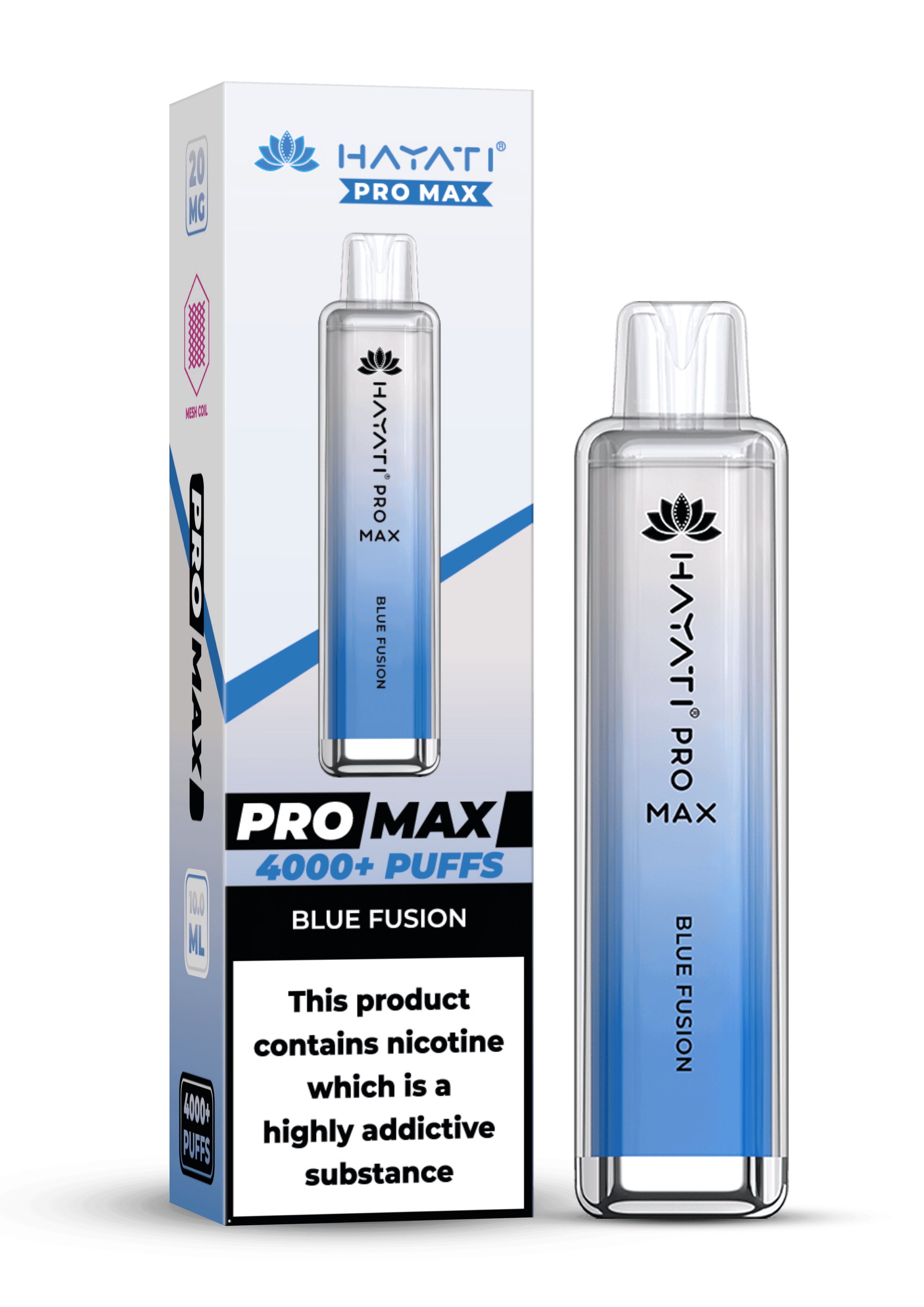 Hayati Pro Max 4000 20MG Nicotine - Blue Fusion - Vape Unit