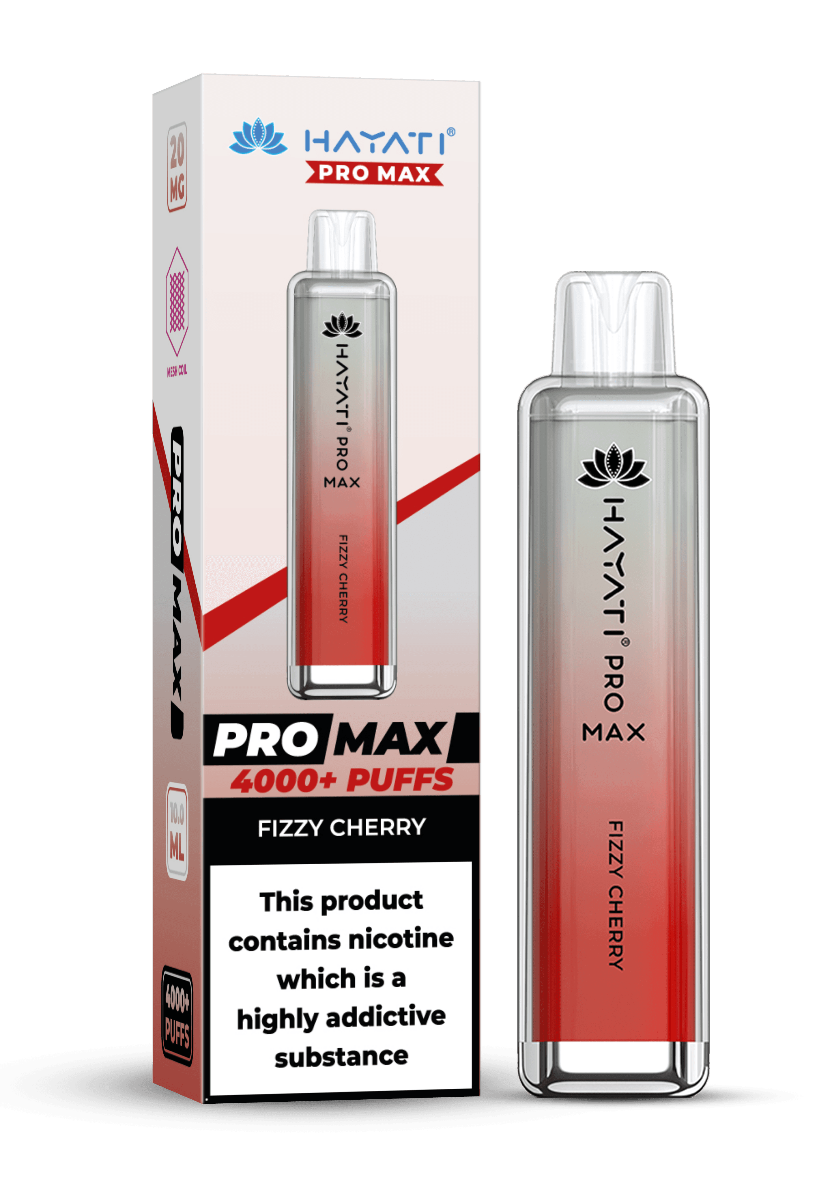 Hayati Pro Max 4000 20MG Nicotine - Fizzy Cherry - Vape Unit