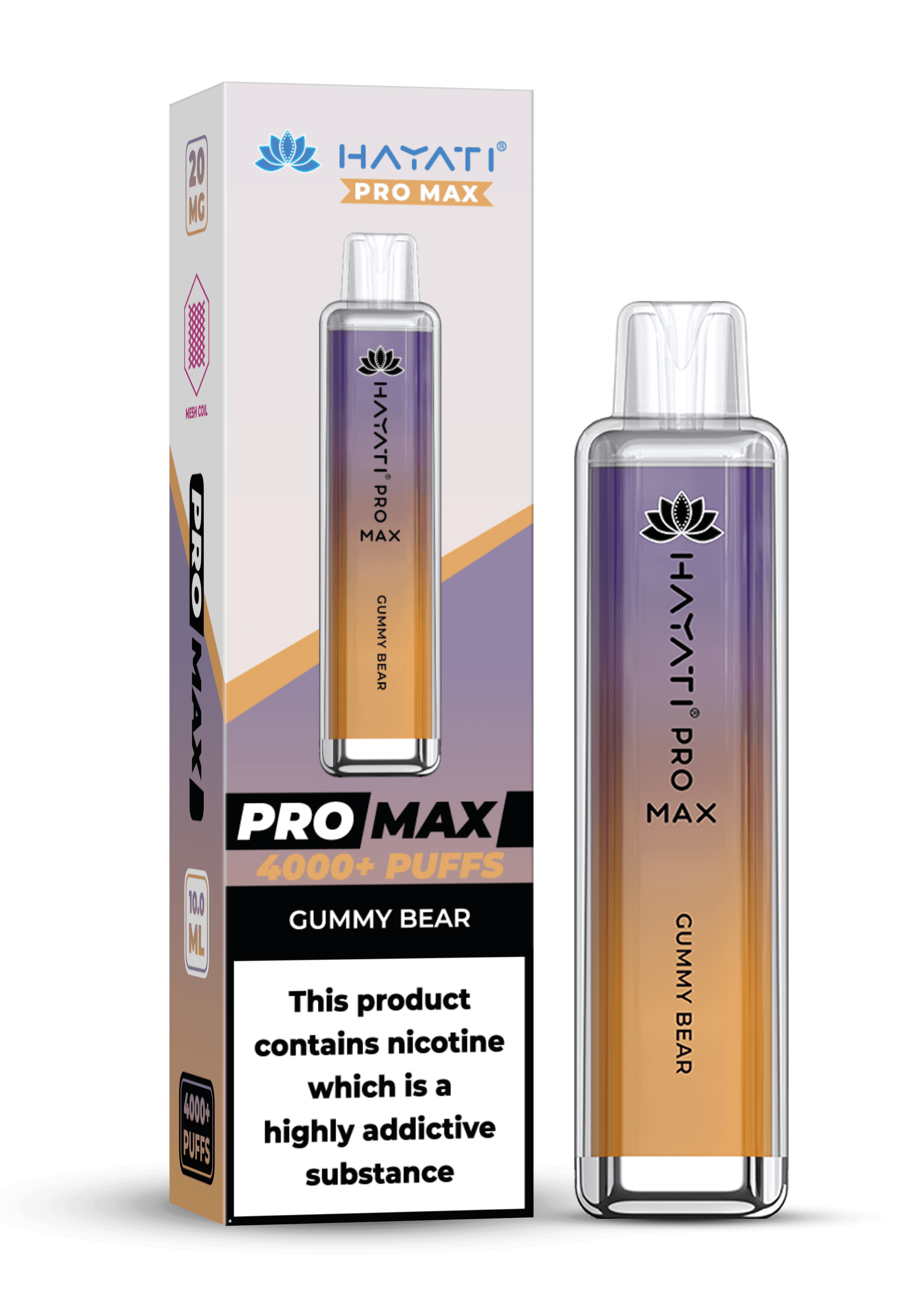 Hayati Pro Max 4000 20MG Nicotine - Gummy Bear - Vape Unit