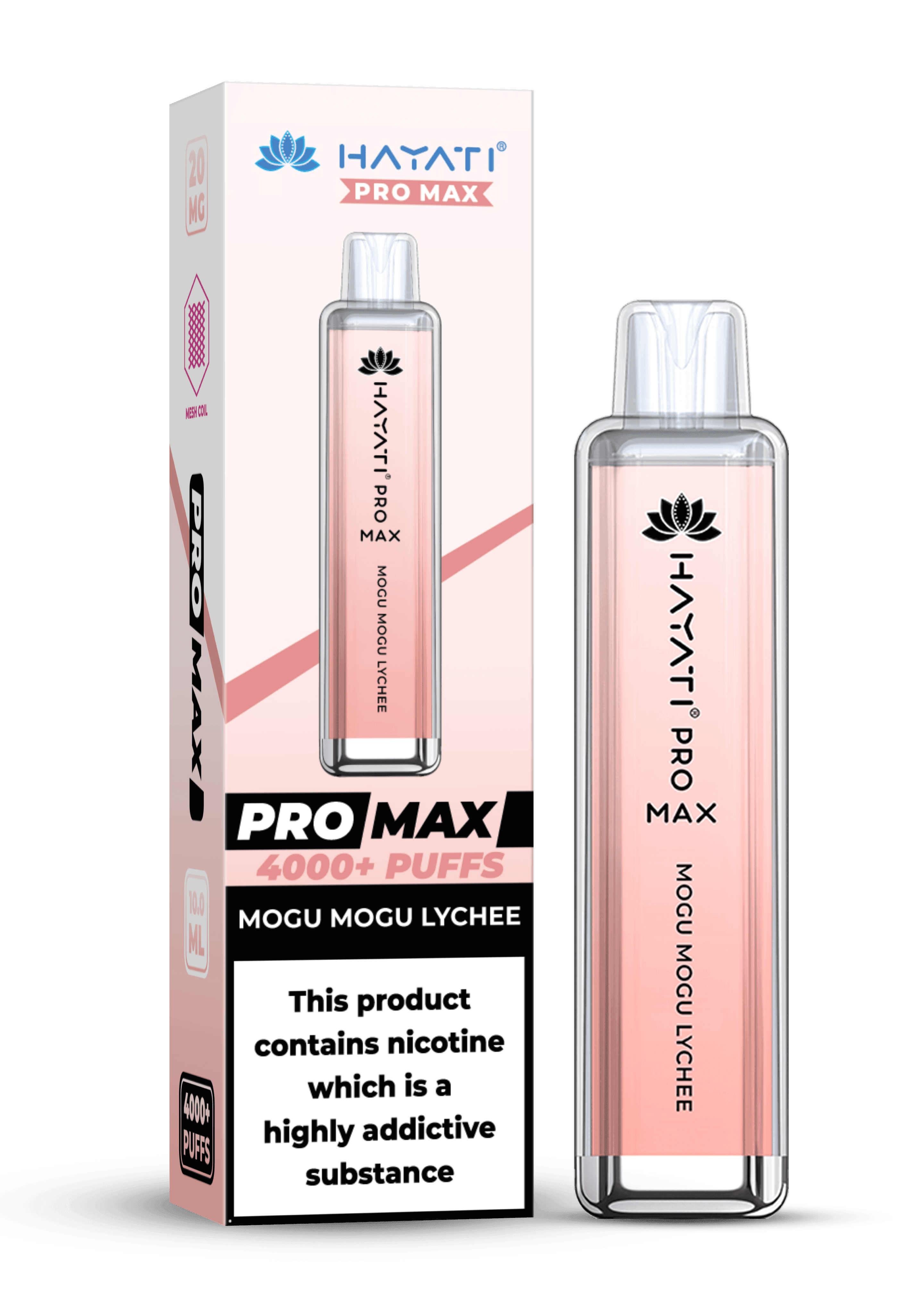 Hayati Pro Max 4000 20MG Nicotine - Mogu Mogu Lychee - Vape Unit