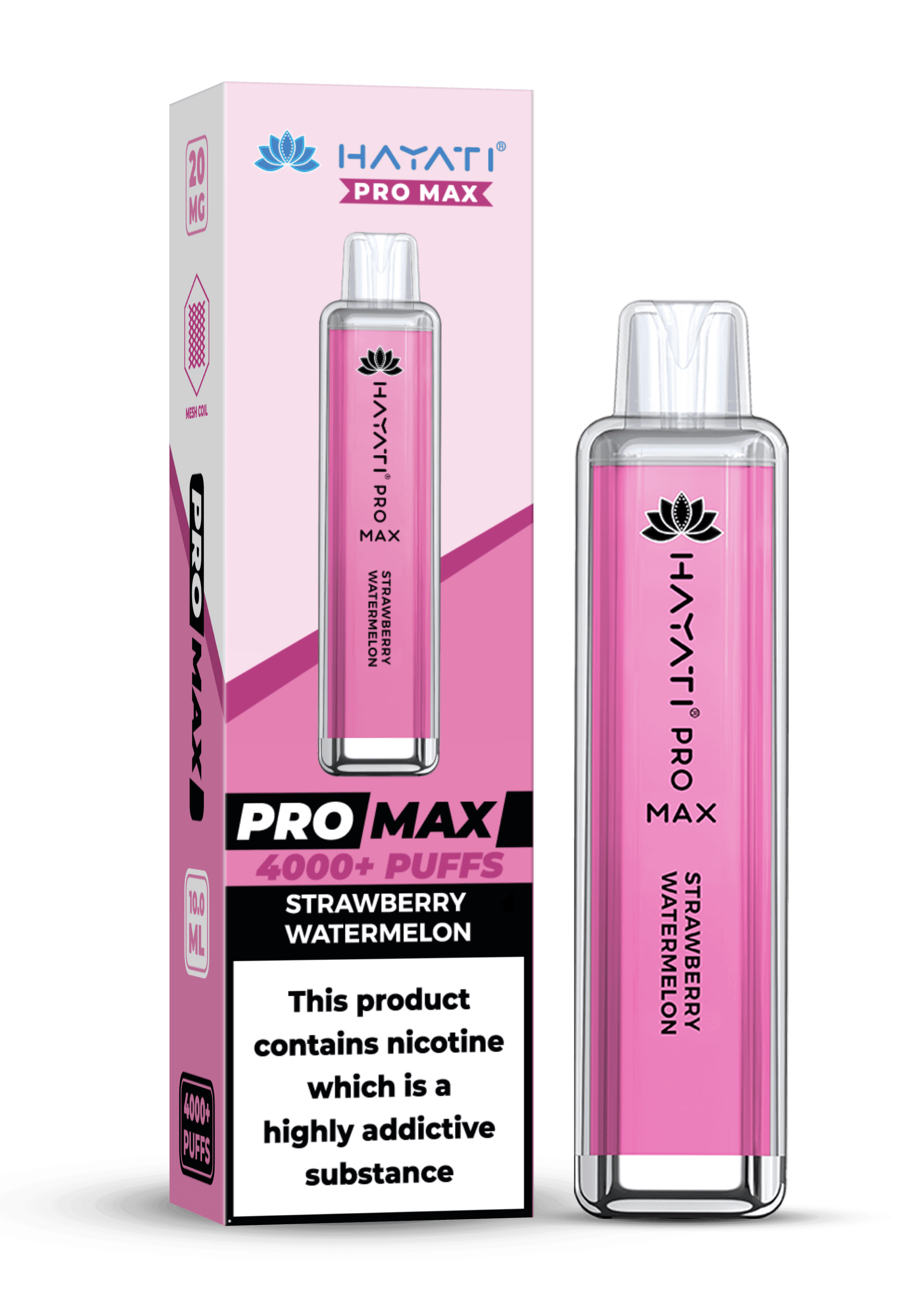 Hayati Pro Max 4000 20MG Nicotine - Strawberry Watermelon - Vape Unit