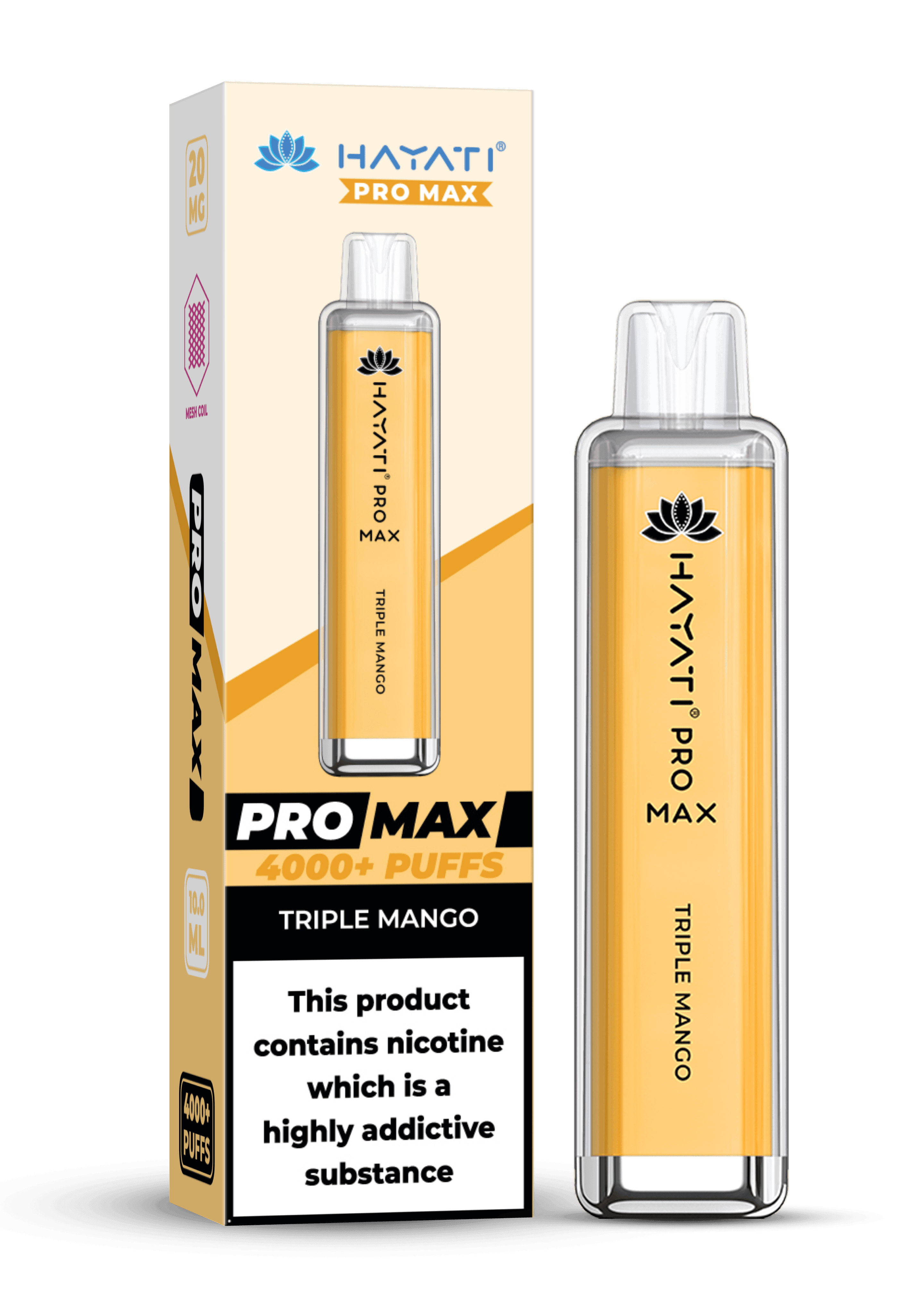 Hayati Pro Max 4000 20MG Nicotine - Triple Mango - Vape Unit