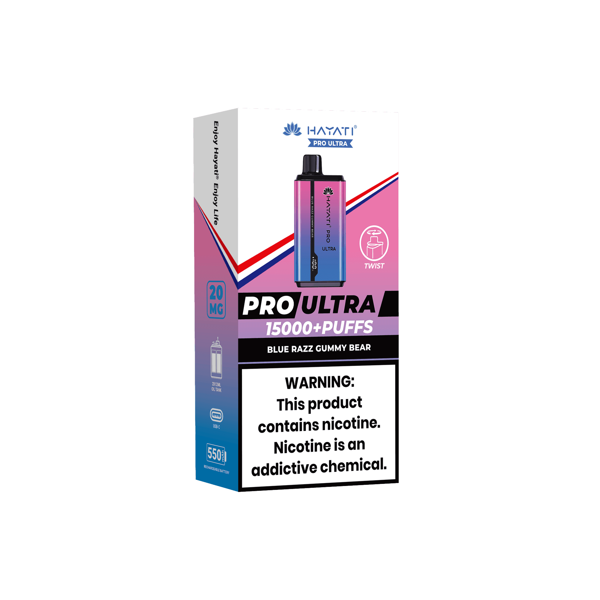 Hayati Pro Ultra Blue Razz Gummy Bear 20MG – Vape Unit