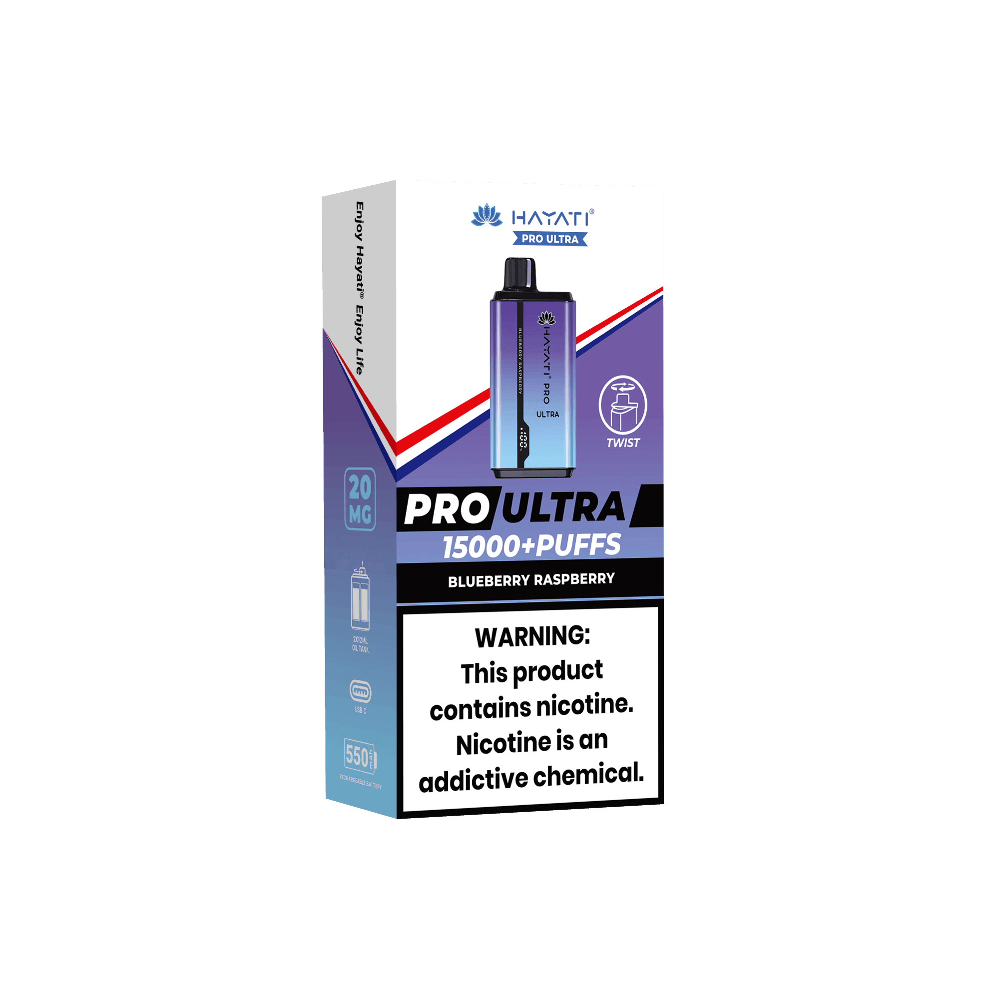 Hayati Pro Ultra Blueberry Raspberry 20MG - Vape Unit