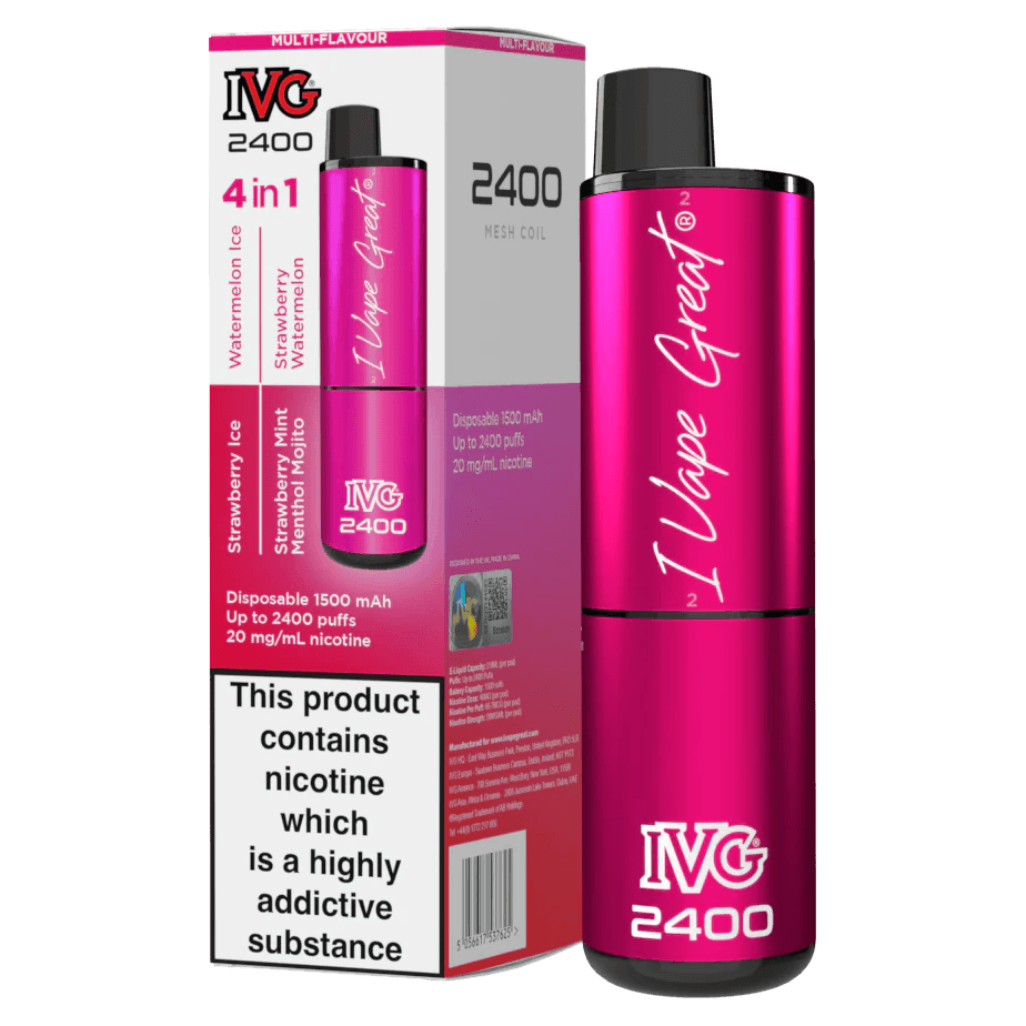 IVG 2400 4 IN 1 MULTI FLAVOUR PINK EDITION - Vape Unit