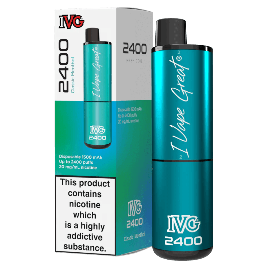 IVG 2400 CLASSIC MENTHOL - Vape Unit