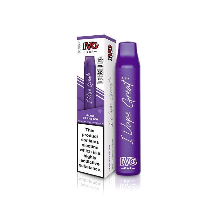 IVG BAR PLUS Aloe Grape Ice - Vape Unit