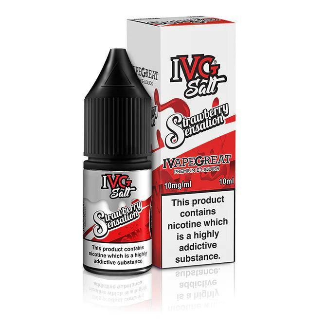 IVG SALT STRAWBERRY SENSATION 10/20MG - Vape Unit