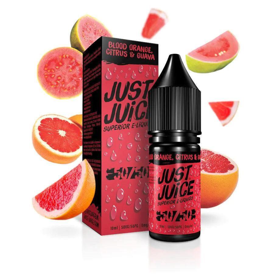 JUST JUICE 50/50 BLOOD ORANGE CITRUS GUAVA - Vape Unit