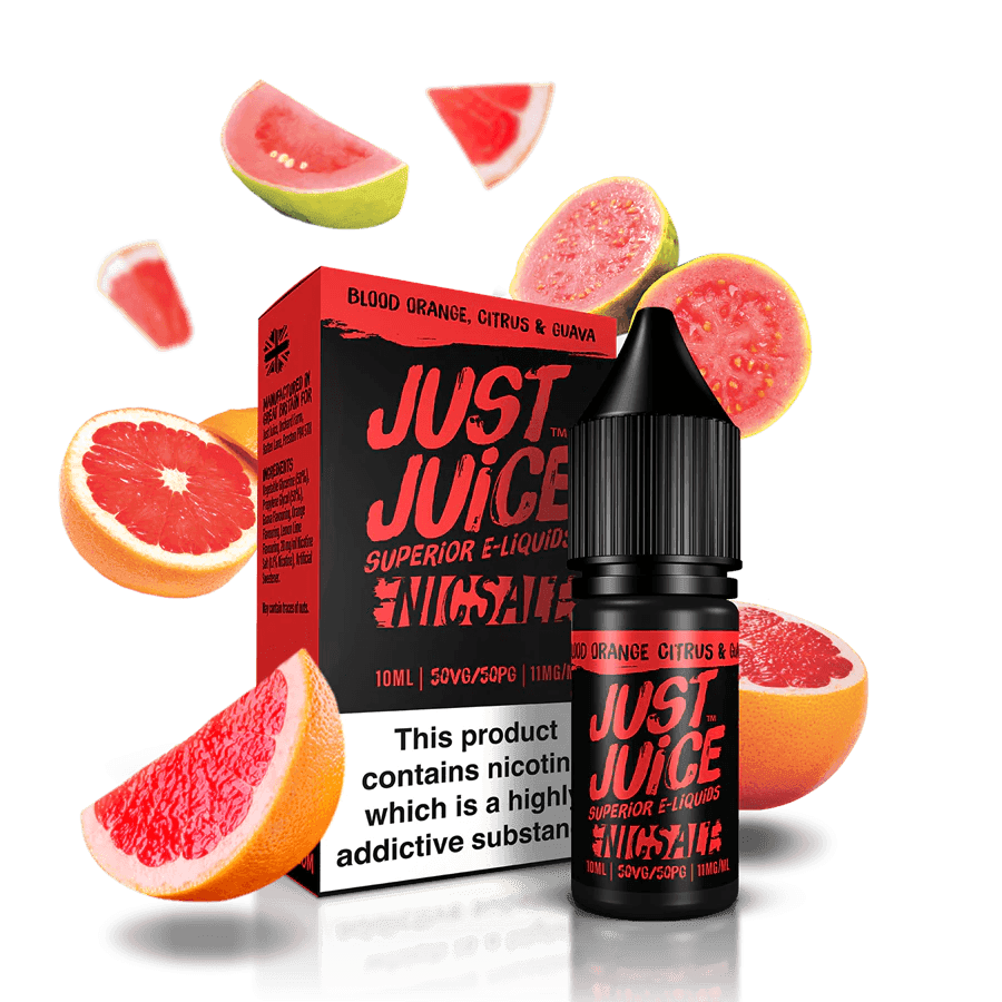 JUST JUICE SALT BLOOD ORANGE, CITRUS & GUAVA 5/10/20MG - Vape Unit